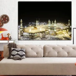 Masjid al-Haram in Mecca the World's Largest Mosque Printed on Canvas - Image 3