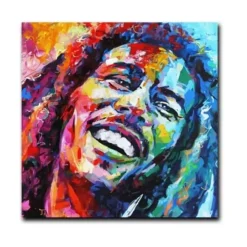 Modern Abstract Portrait Bob Marley