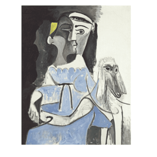 Pablo Picasso 1962 Femme au Chien