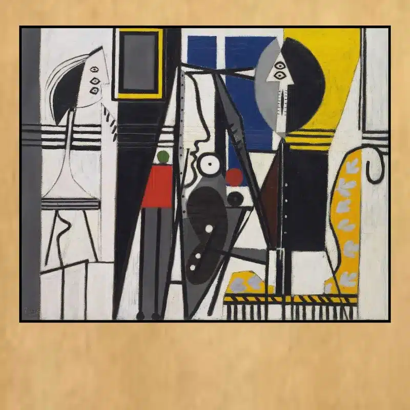 Painter and His Model by Pablo Picasso Oil Painting Printed on Canvas