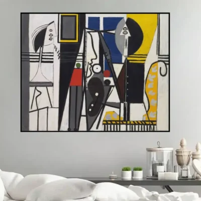 Painter and His Model by Pablo Picasso Oil Painting Printed on Canvas