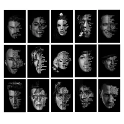Portrait of Famous Musicians Printed on Canvas