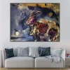 The Dream (The Rabbit) by Marc Chagall Printed on Canvas