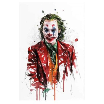 Joker Painting Graffiti Art Abstract Comic Poster Printed on Canvas - Image 2