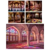 The Nasir al-Mulk Mosque Known as The Pink Mosque Printed on Canvas