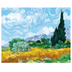 Wheat Field with Cypresses by Vincent Van Gogh 1889