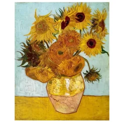 Vase with Twelve Sunflowers