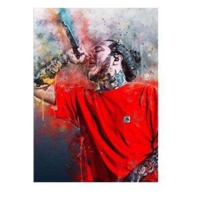 Great Looking Rock & Roll Artists and Singers Graffiti Printed on Canvas - Image 11