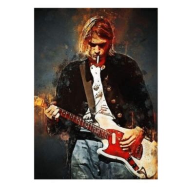 Great Looking Rock & Roll Artists and Singers Graffiti Printed on Canvas - Image 12