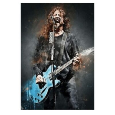 Great Looking Rock & Roll Artists and Singers Graffiti Printed on Canvas - Image 14