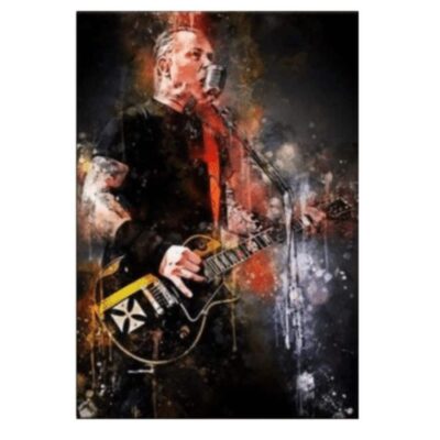 Great Looking Rock & Roll Artists and Singers Graffiti Printed on Canvas - Image 16