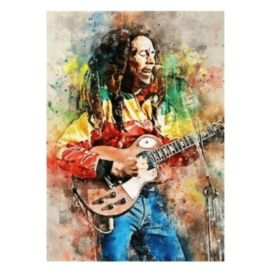 Great Looking Rock & Roll Artists and Singers Graffiti Printed on Canvas - Image 4