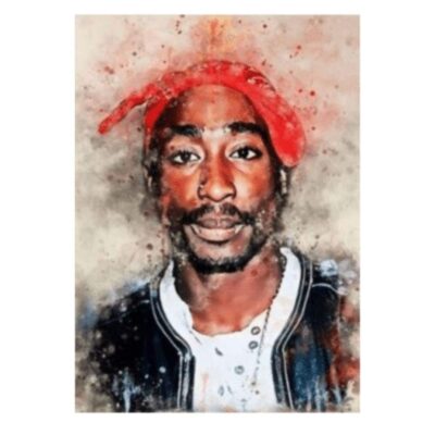 Great Looking Rock & Roll Artists and Singers Graffiti Printed on Canvas - Image 6