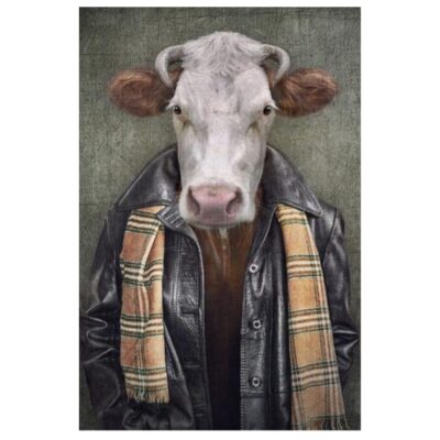 Animals in Human Clothes Paintings on the Wall Printed on Canvas - Image 4