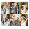 Bathing Girls Wall Art Paintings by Edgar Degas Printed on Canvas