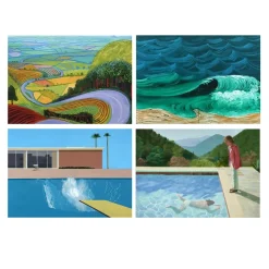 David Hockney A Bigger Splash and Other Paintings Printed on Canvas