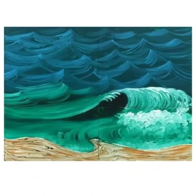 David Hockney A Bigger Splash and Other Paintings Printed on Canvas - Image 4