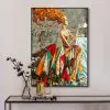 Nordic Restoring Ancient Ways Style Portrait Canvas Painting Posters and Prints Cuadros Wall Art Picture for Living Room Decor