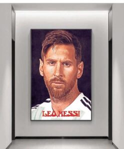 Football Sport Star Leo Messi PosterPrint Poster Sports Art Banner Football Fan Kids Wall Decor Home Decoration Cuadros