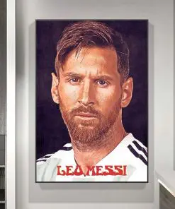 Football Sport Star Leo Messi PosterPrint Poster Sports Art Banner Football Fan Kids Wall Decor Home Decoration Cuadros