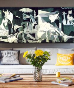 Picasso Famous Guernica Art Paintings on Canvas Abstract Prints and Posters Wall Art Picture Artwork for Living Room Home Decor