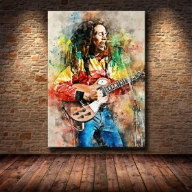 Star Posters and Prints Pop Art Rock and Roll Band Canvas Picture for Living Room Graffiti Portrait Painting Home Room Decor