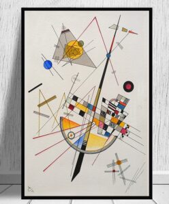 Abstract Geometric Artwork By Wassily Kandinsky Canvas Art Paintings Posters and Prints Reproductions Wall Pictures Home Decor