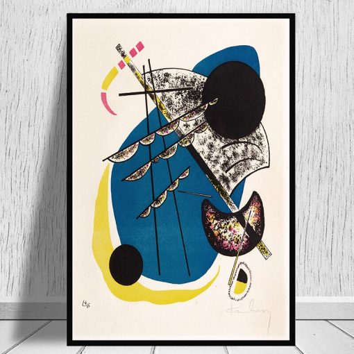 Abstract Geometric Artwork By Wassily Kandinsky Canvas Art Paintings Posters and Prints Reproductions Wall Pictures Home Decor