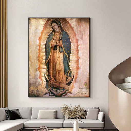 Our Lady of Guadalupe Wall Art Painting Printed on Canvas