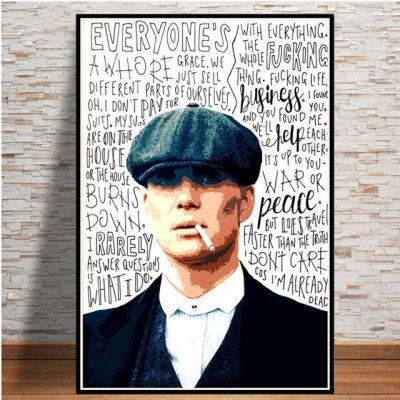 Peaky Blinders Season TV Series Canvas Painting Vintage Posters and Prints Cuadros Wall Art Pictures for Living Room Home Decor