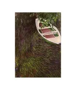 Claude At Dusk Monet Painting Water Lilies Willow Tree Oil Painting on Canvas Prints and Posters Wall Art Picture for Home Decor
