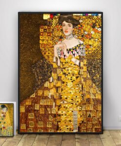 The Kiss and Portrait of Adele Bloch-Bauer by Gustav Klimt Printed on Canvas