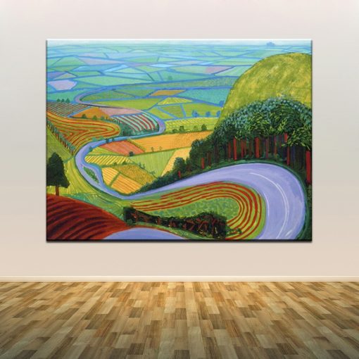 David Hockney A Bigger Splashist Canvas Painting Hot New Art Posters and Prints Wall Art Picture for Living Room Home Decoration