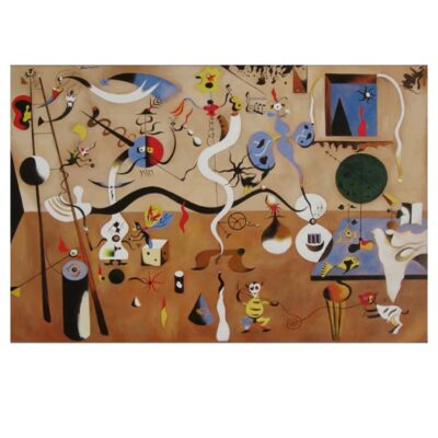 Abstract Reproductions Paintings by Joan Miro Printed on Canvas - Image 3