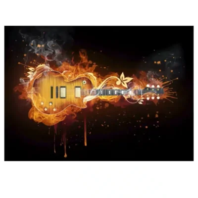 Modern Abstract Art Electric Guitar