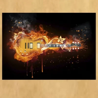 Modern Abstract Art Electric Guitar