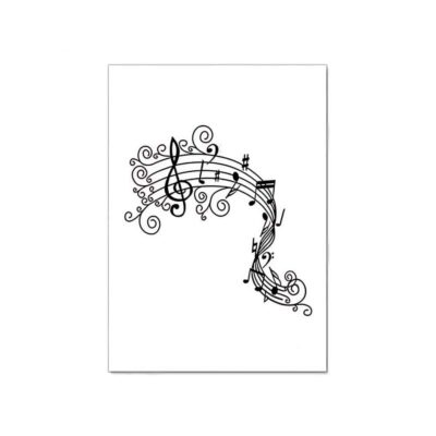 Music Symbol Treble and Bass Art Printed on Canvas - Image 7