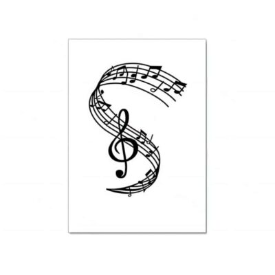 Music Symbol Treble and Bass Art Printed on Canvas - Image 9