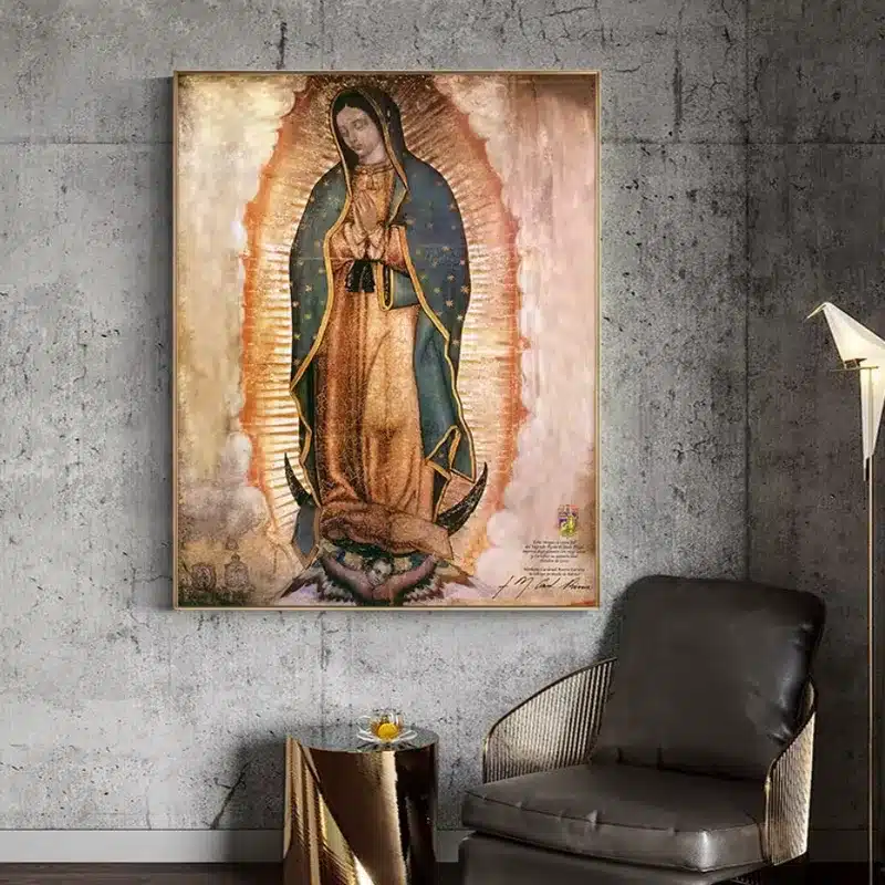 Our Lady of Guadalupe Wall Art Painting Printed on Canvas
