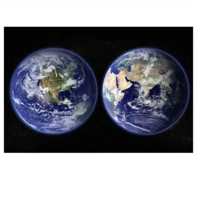 Our Solar System Earth Moon Sun Astronaut Galaxy Artwork Printed on Canvas - Image 5