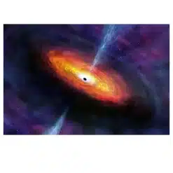 Our Solar System Earth Moon Sun Astronaut Galaxy Artwork Printed on Canvas - Image 9
