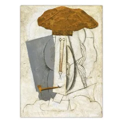 Student with Pipe by Pablo Picasso 1914
