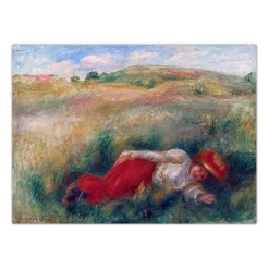 Pierre-Auguste Renoir 1899 Woman Laying on The Grass