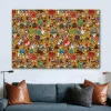 Pretend is Okay Clip-Artwork Abstract Wall Art Decoration Printed on Canvas