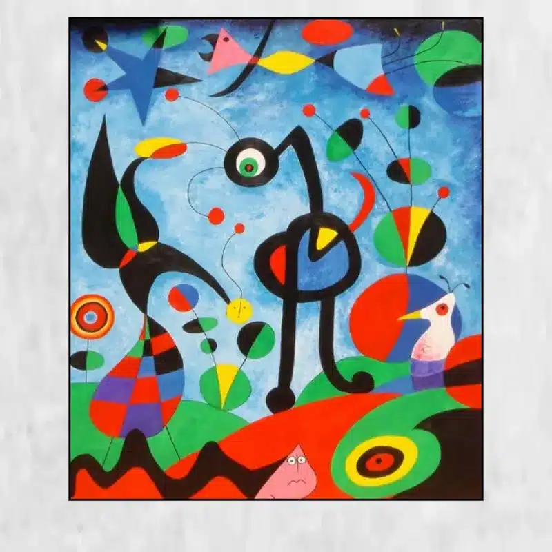 The Garden Painted 1925 by Joan Miro Printed on Canvas
