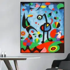 The Garden Painted 1925 by Joan Miro Printed on Canvas