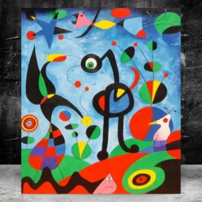 The Garden Painted 1925 by Joan Miro Printed on Canvas