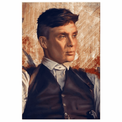 Tommy Shelby in Peaky Blinders TV Series Printed on Canvas - Image 4