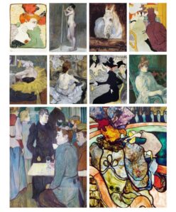Wall Art Paintings by Henri de Toulouse-Lautrec Printed on Canvas