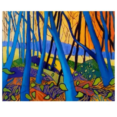 Winter Trees by David Hockney Modern Abstract Painting